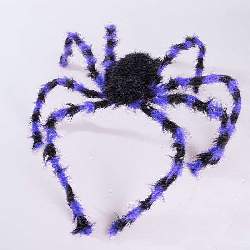 Halloween Headband with Plush Spider