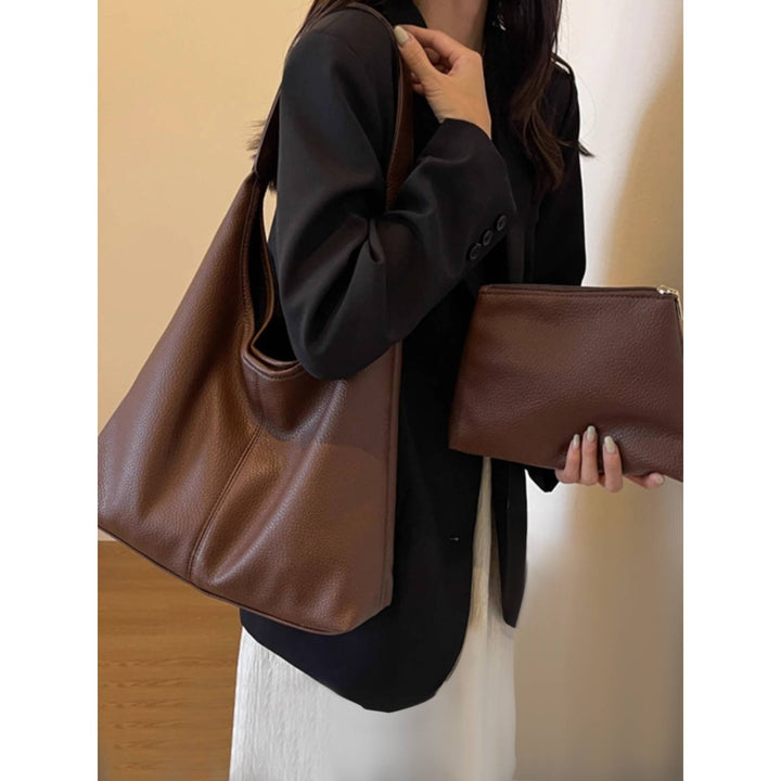 Elegant Soft Leather Hobo Bag Kalsten