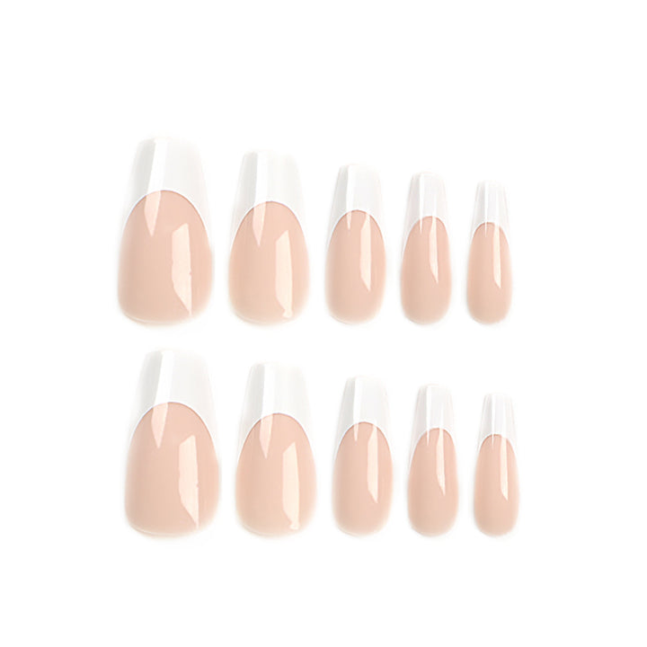 Artful nail extensions with elegant French tips Kalsten