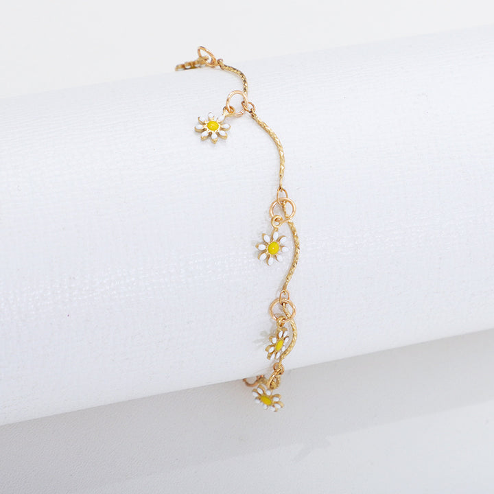 Floral Charm Anklet Kalsten
