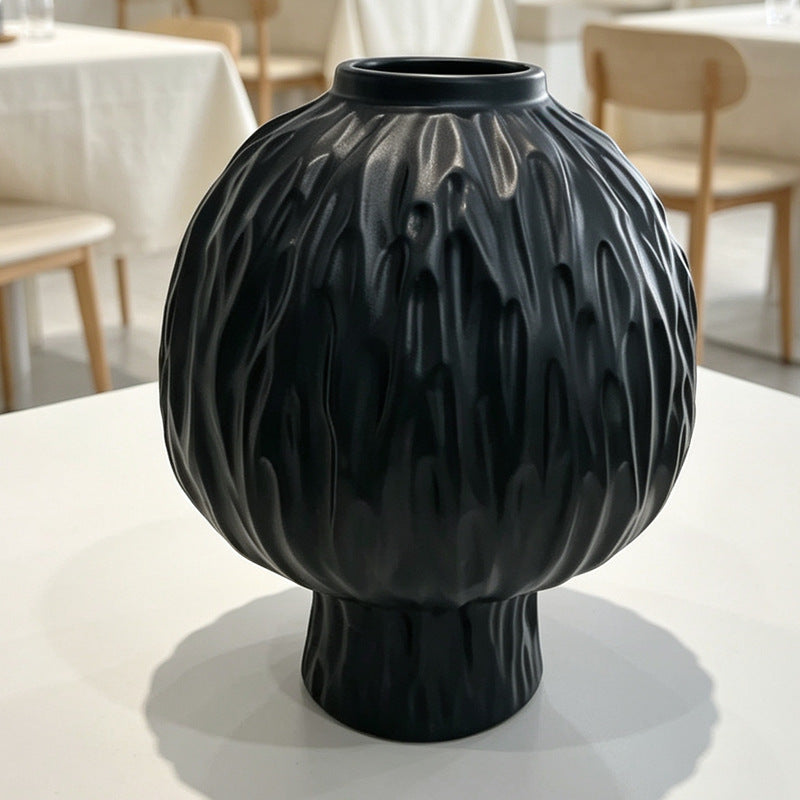 Textured Statement Decorative Vase Kalsten