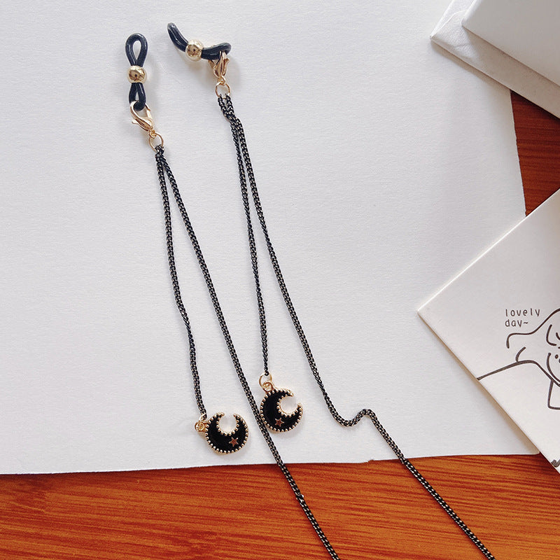 Fashionable glasses holder chain with star pendants Kalsten
