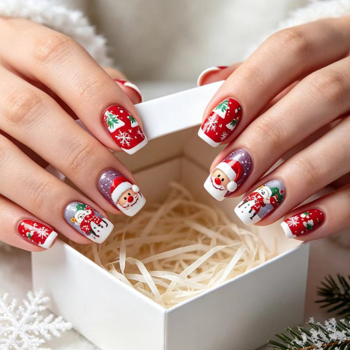 Festive Character-Themed Nail Art Kalsten
