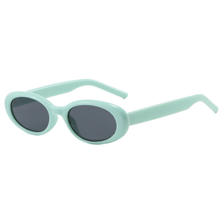 Women's oval sunglasses with transparent effect and UV protection Kalsten