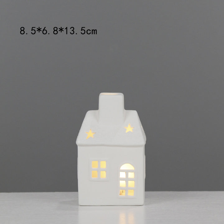 Decorative House-Shaped Ceramic Night Light Kalsten
