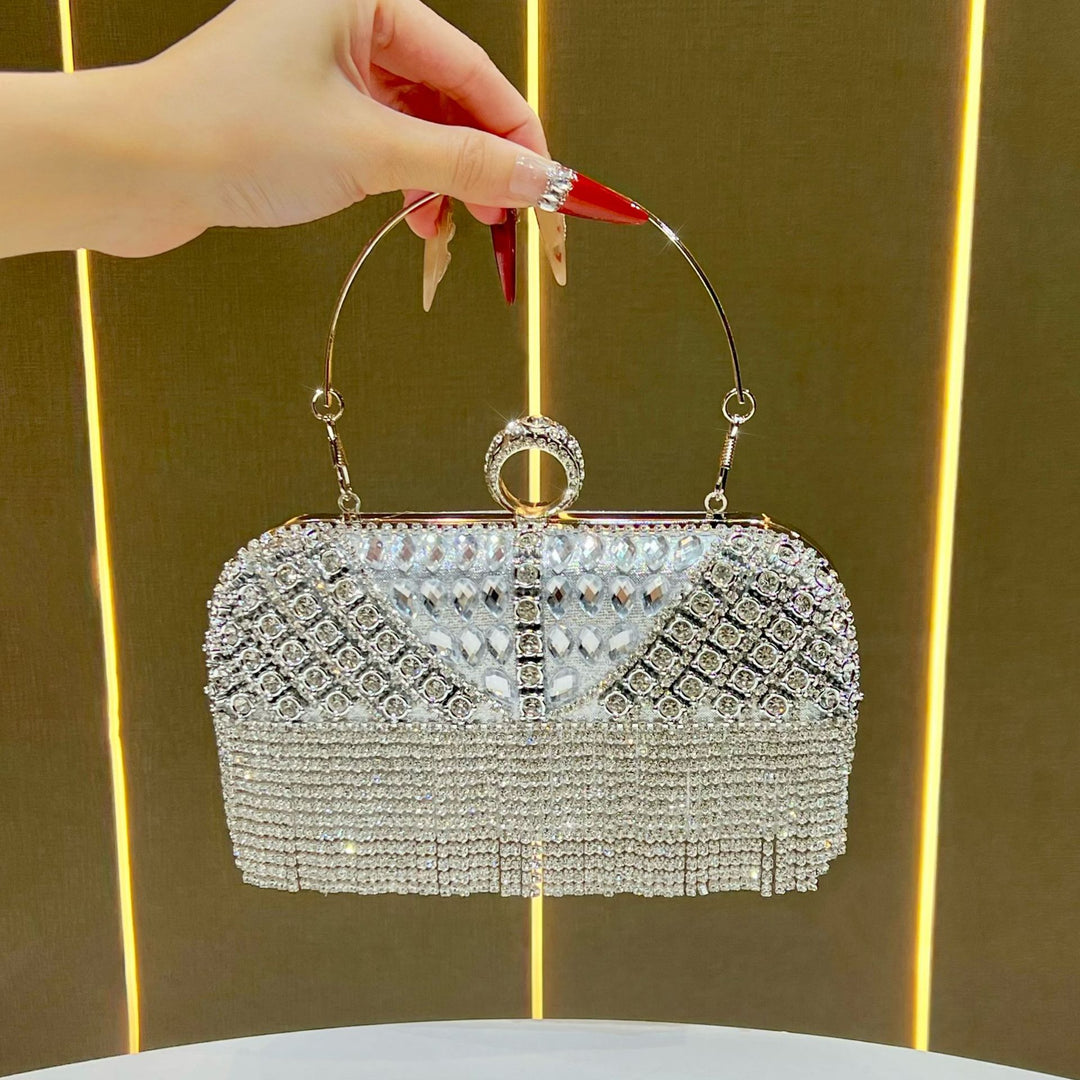 Crystal Fringe Evening Handbag