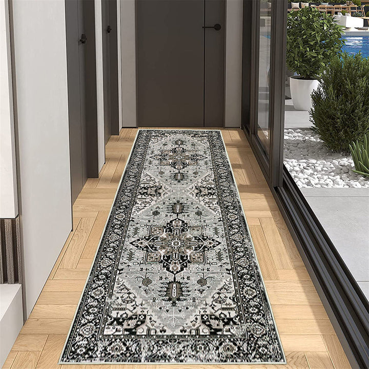 Elegant Geometric Pattern Runner Rug Kalsten