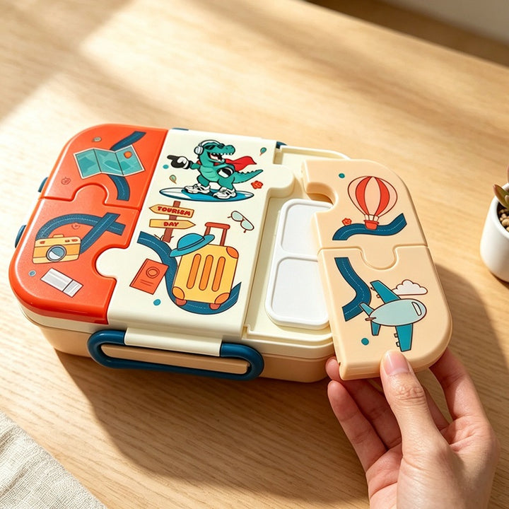Sport-Themed Multi-Compartment Lunch Box