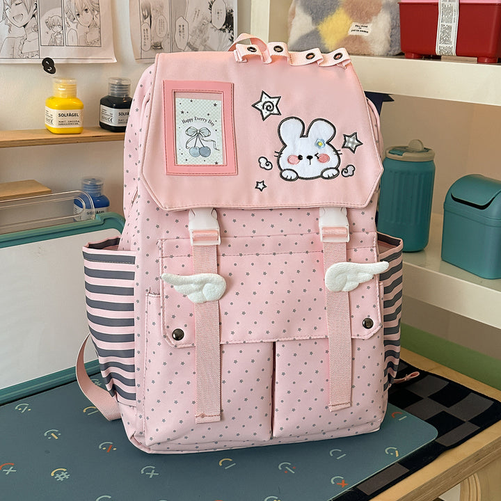 Cute Character Print Backpack Kalsten