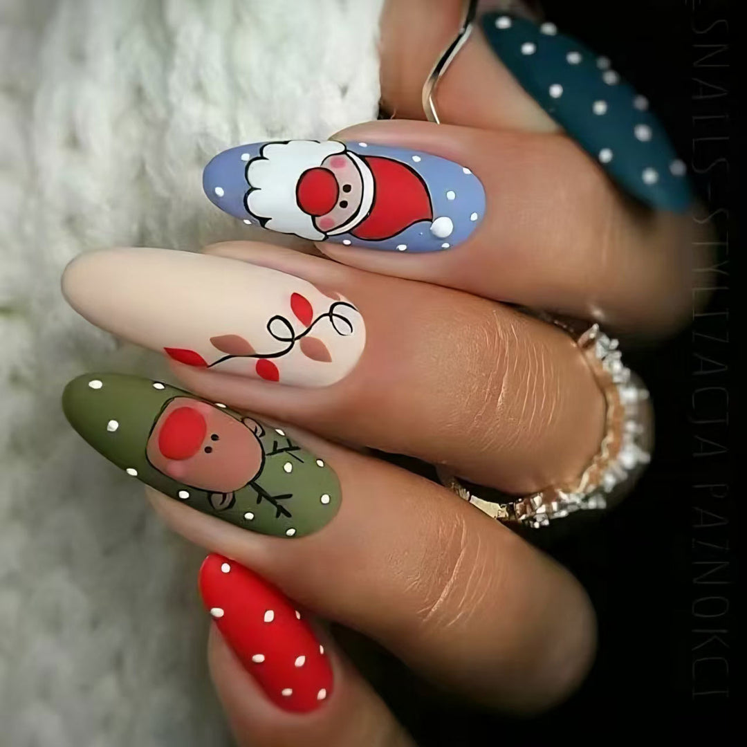Festive Holiday Nail Art Design Set