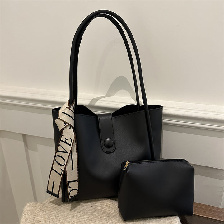 Minimalist Faux Leather Tote