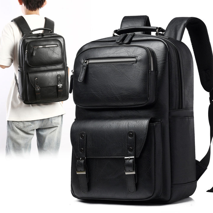 Stylish Multi-Purpose Leather Backpack Kalsten