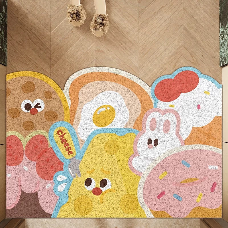 Whimsical Food-Themed Indoor Mat Kalsten