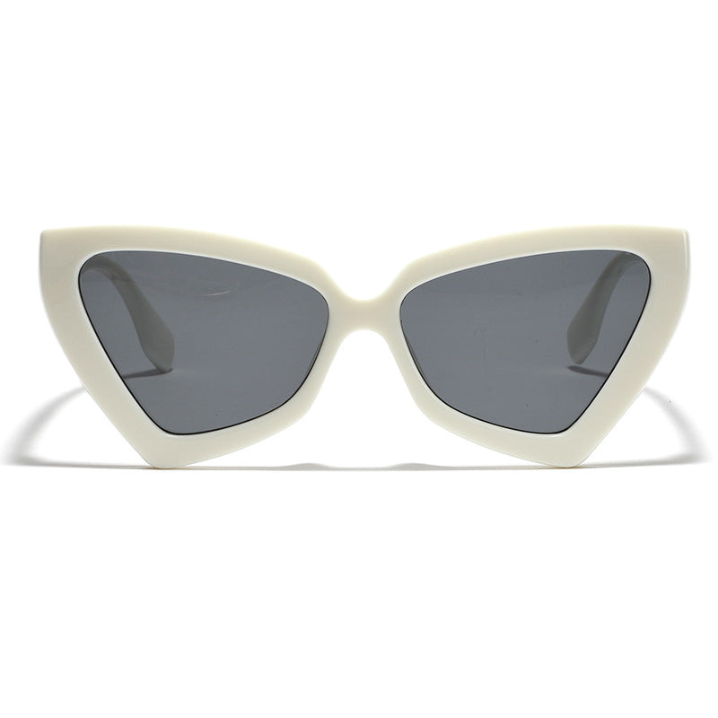 Women's Cat-Eye Sunglasses with Mirrored Lenses and Sturdy Frame Kalsten