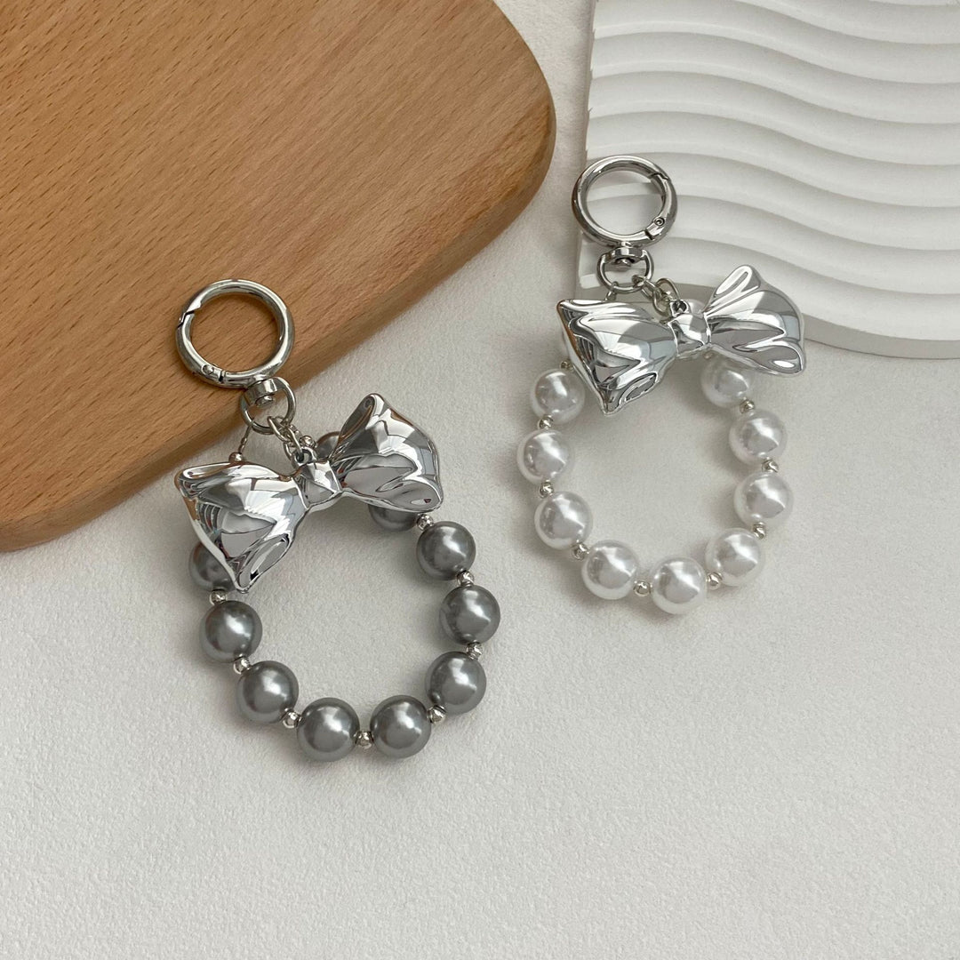 Elegant Pearl Bow Keychain Kalsten