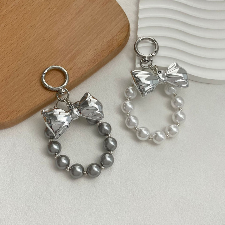 Elegant Pearl Bow Keychain Kalsten