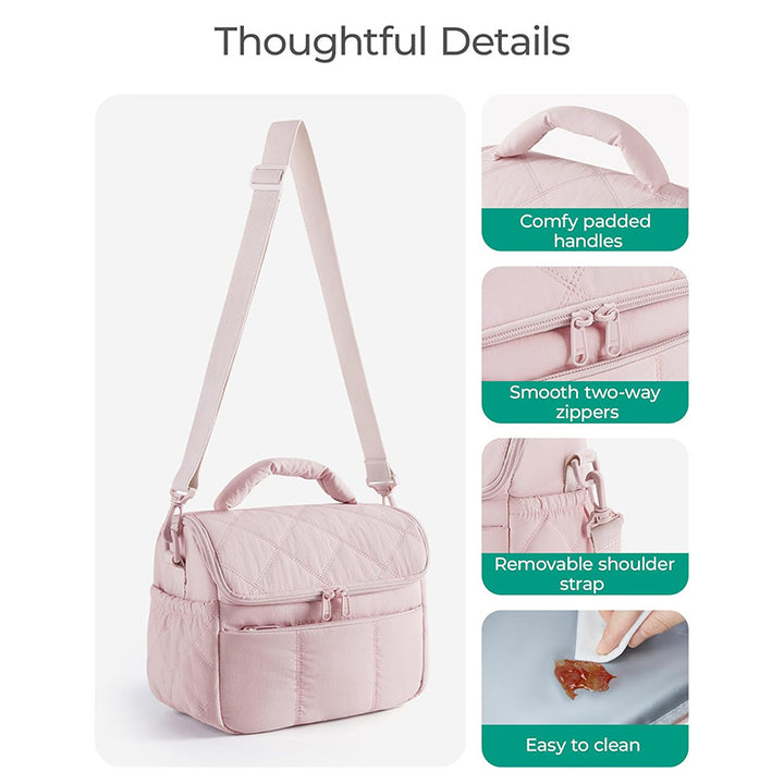 Elegant cosmetic bag with practical carrying handle Kalsten