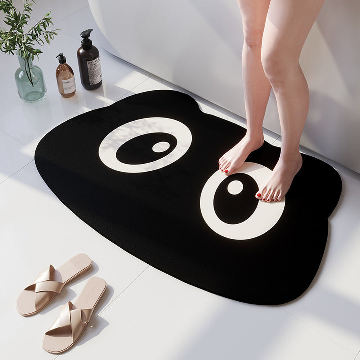 Playful Cat-Shaped Bath Mat