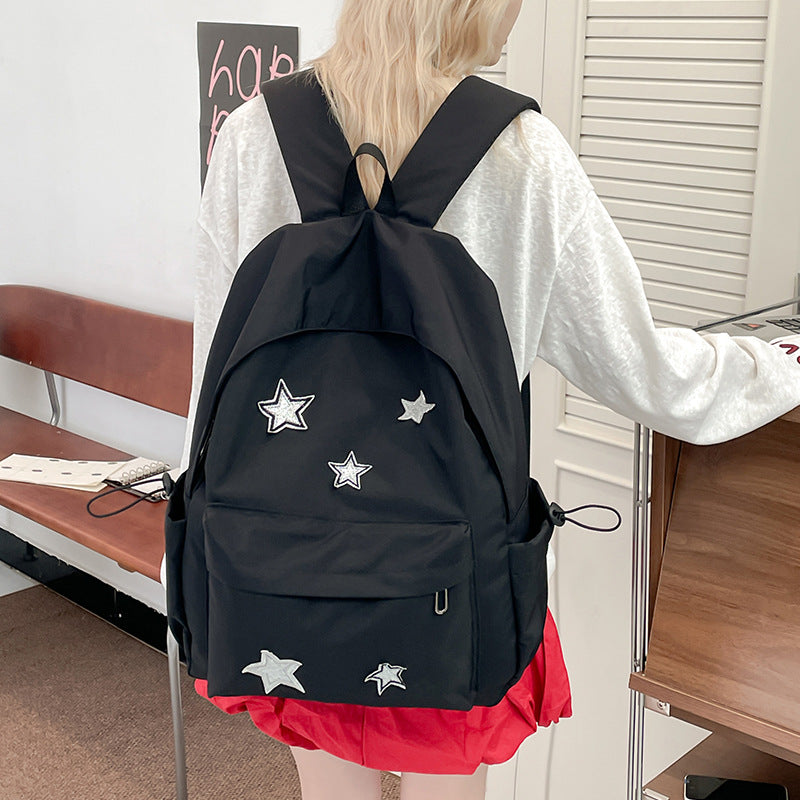 Stylish Star-Embellished Everyday Backpack Kalsten