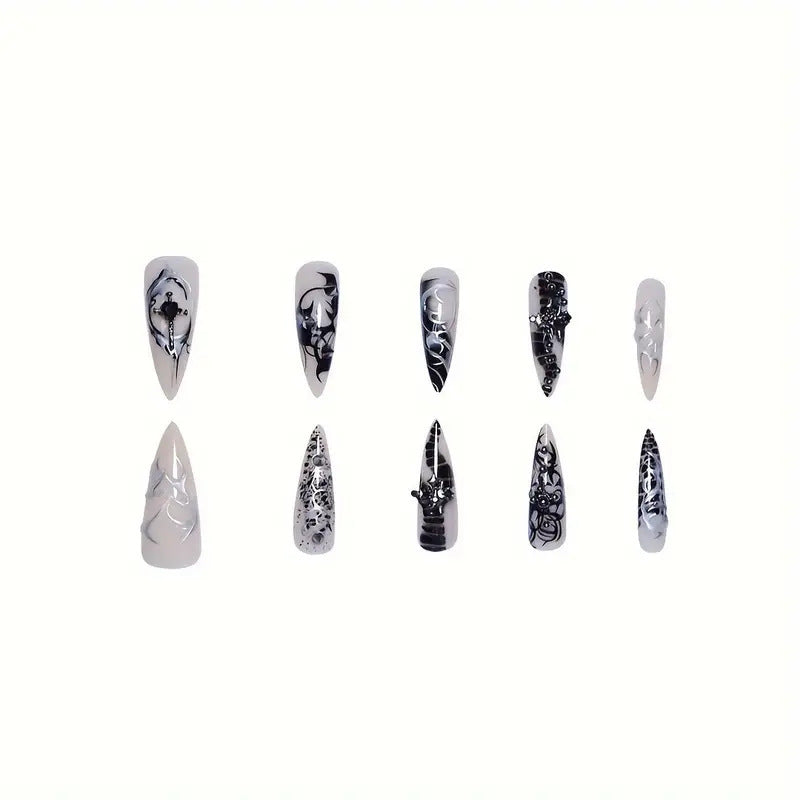 Artistic Stiletto Nail Enhancements Kalsten