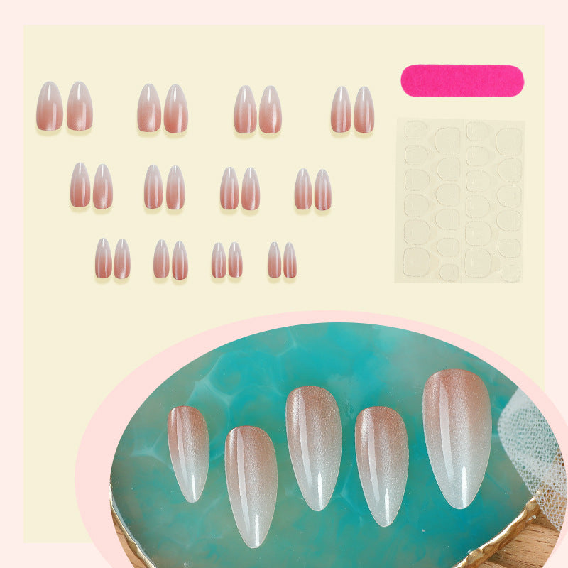 Acrylic nail set with elegant French design Kalsten