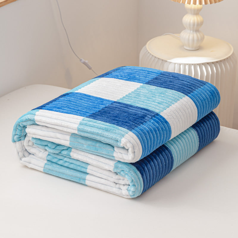 Textured Ribbed Throw Blanket