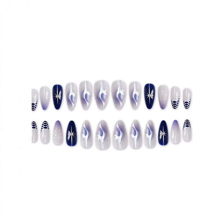 Artistic Stiletto Press-On Nail Art Set with Unique Design Kalsten