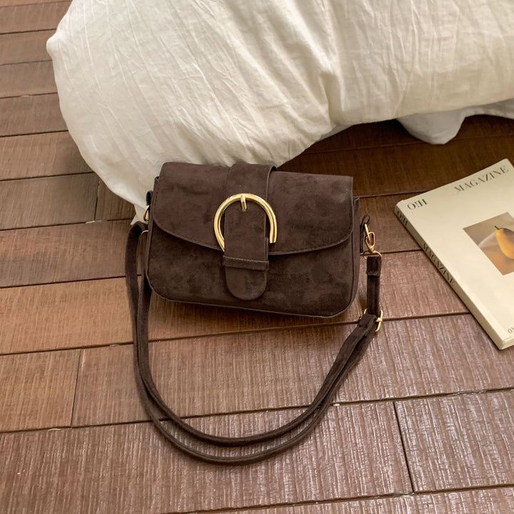 Elegant Suede Crossbody Purse