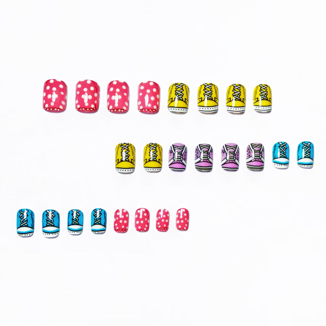 Fun Sneaker-Themed Nail Art Kalsten