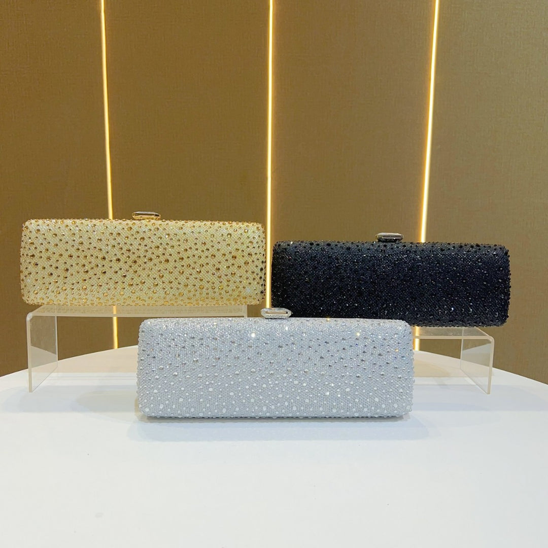 Rhinestone-Embellished Clutch