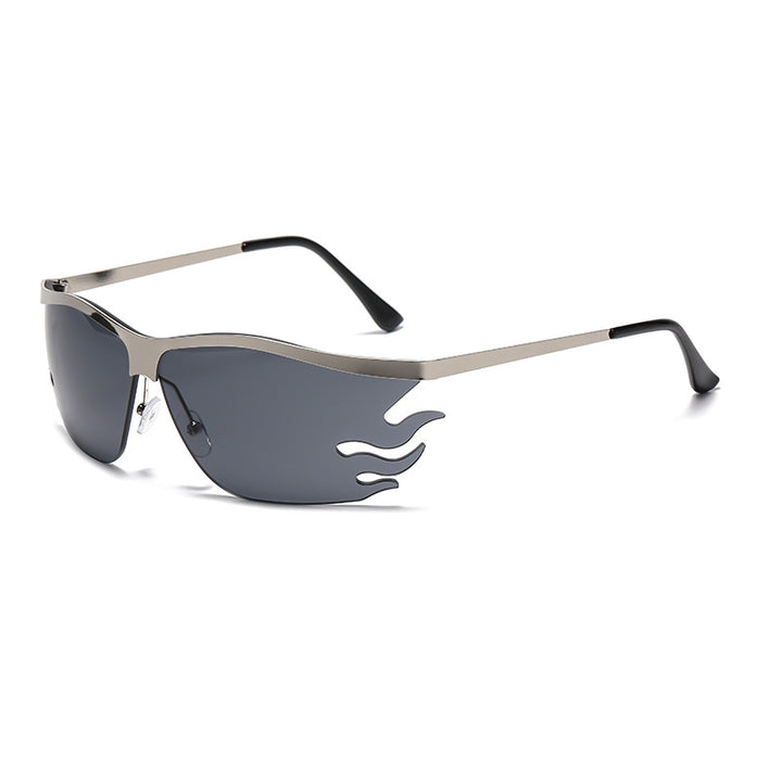 Women futuristic sunglasses with elegant transparent frame Kalsten