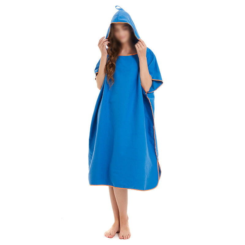 Hooded poncho with practical pockets and quick-drying material Kalsten