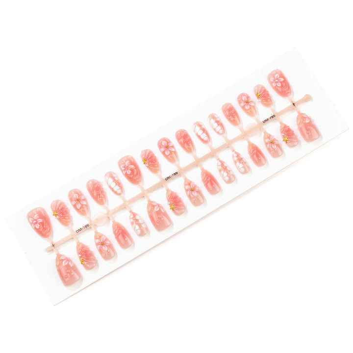 Artistic Floral Press-On Nail Design Kit