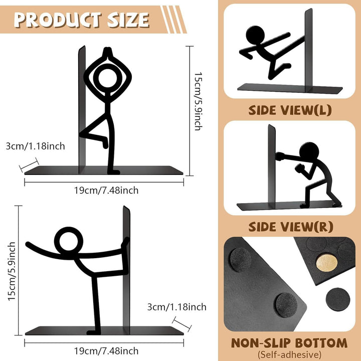 Creative Yoga Posture Bookends