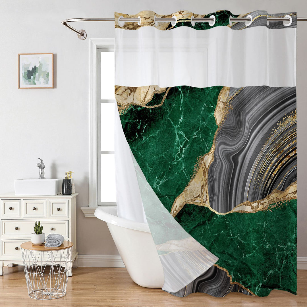 Elegant Marble Design Shower Curtain Kalsten