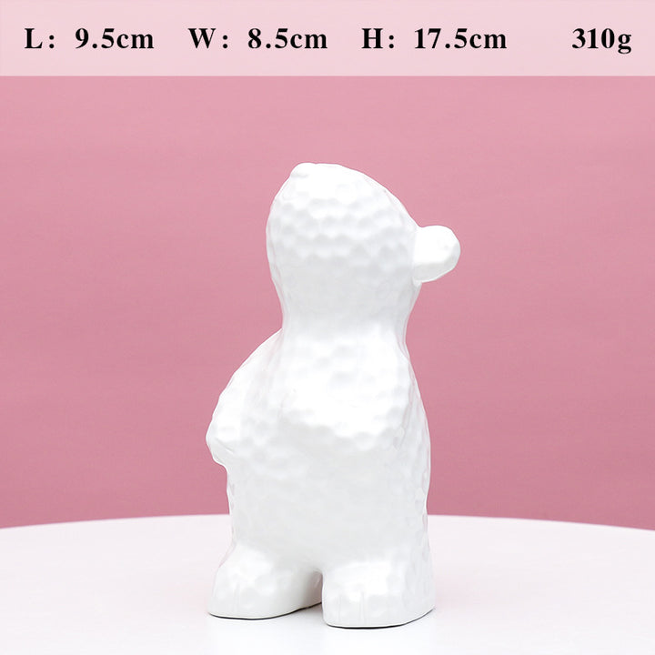 Decorative Ceramic Bear Figurine Kalsten
