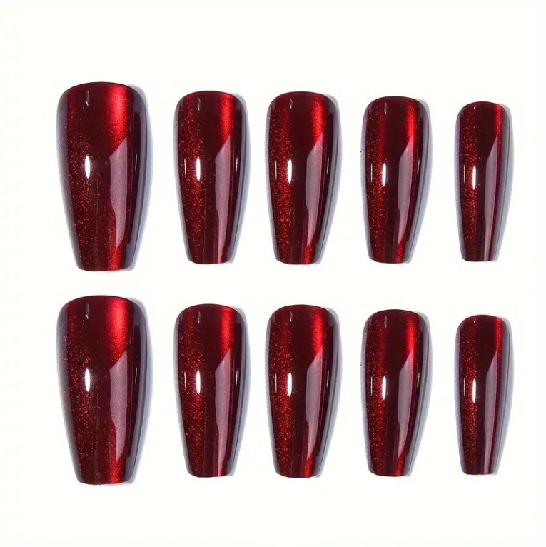 Glossy Press-On Nails Set with Elegant Finish Kalsten