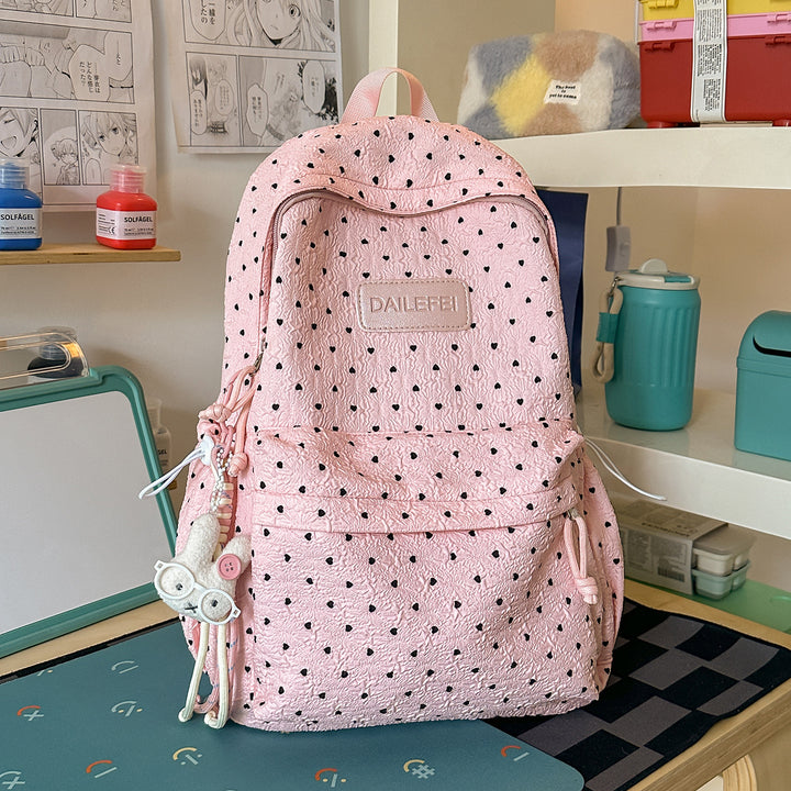 Stylish Textured Patterned Backpack Kalsten