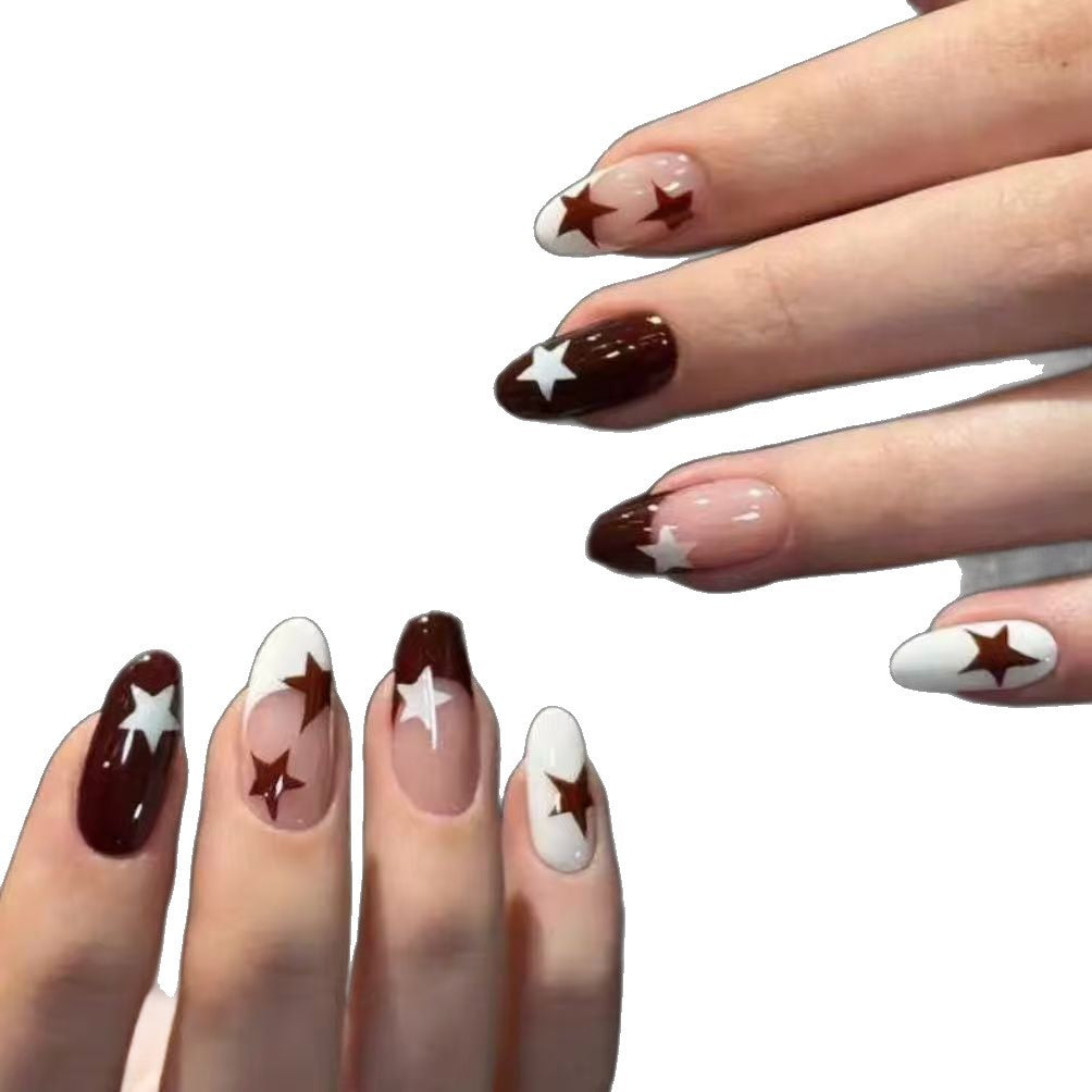 Artistic Star Design Press-On Nail Set