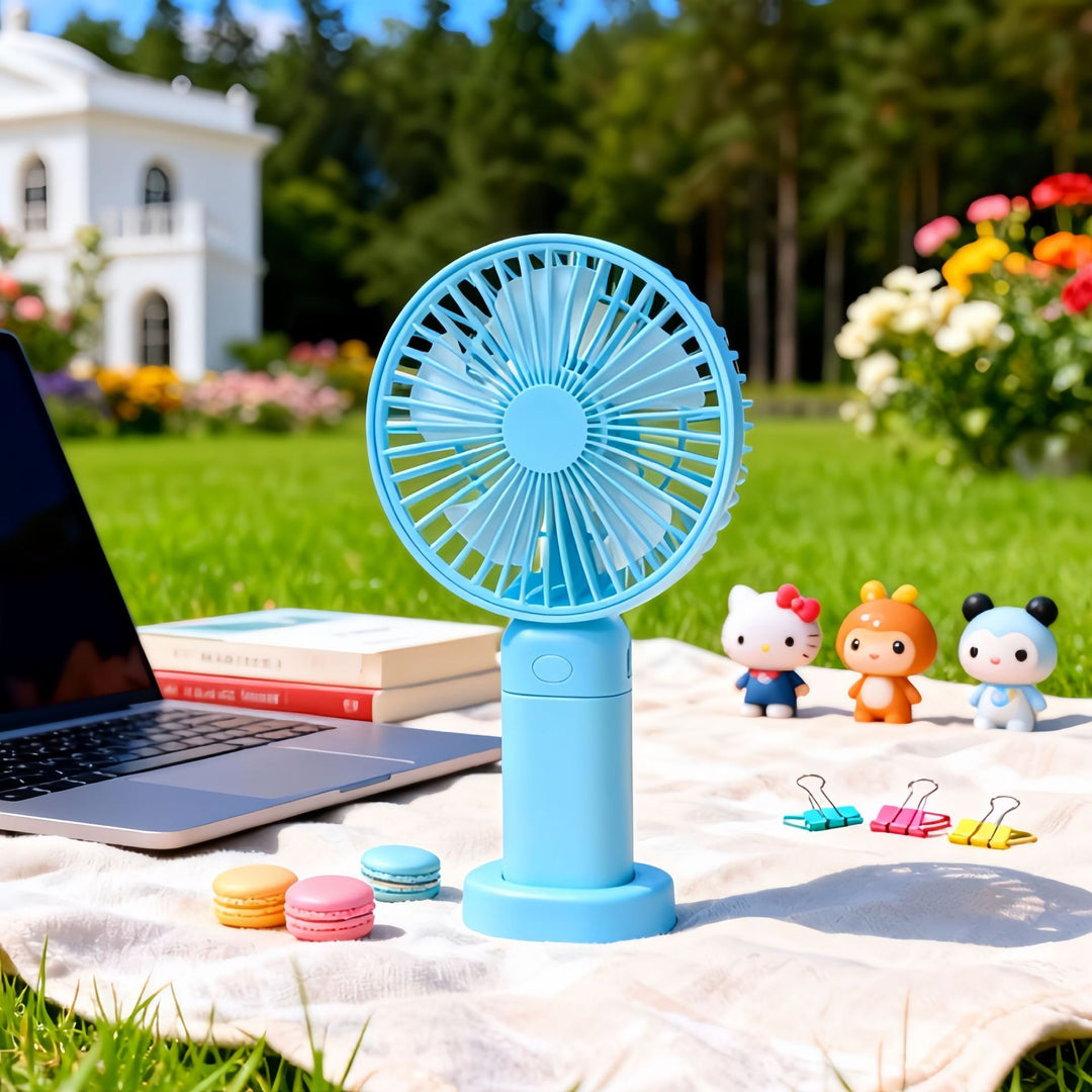 Women's portable mini fan with flexible tilt and powerful battery Kalsten