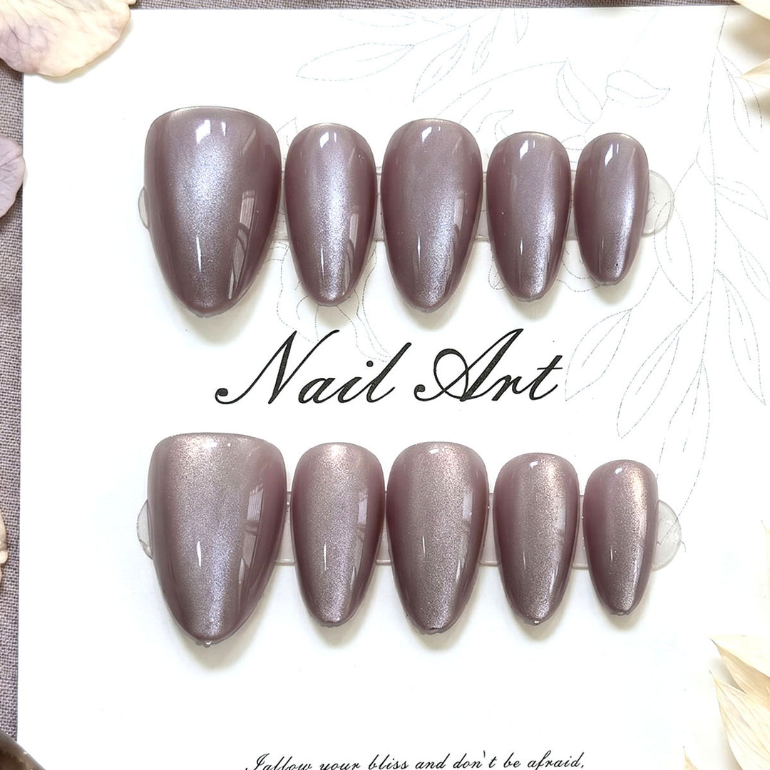 Elegant Glittery Press-On Nail Set