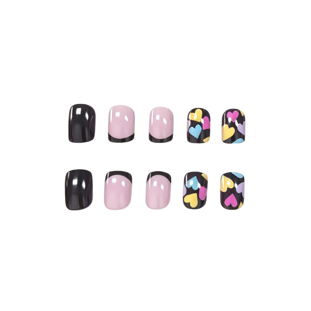Artistic Heart Pattern Nail Art Kalsten