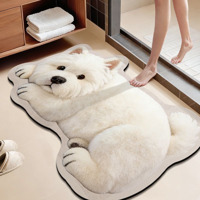 Cat-Themed Plush Bath Rug Kalsten