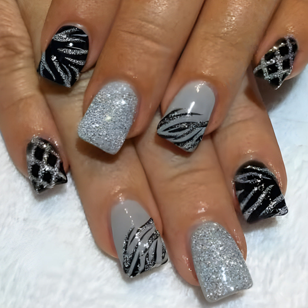 Glamorous Artistic Press-On Nail Set Kalsten