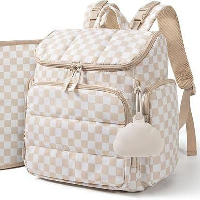 Quilted Multi-Compartment Backpack Kalsten
