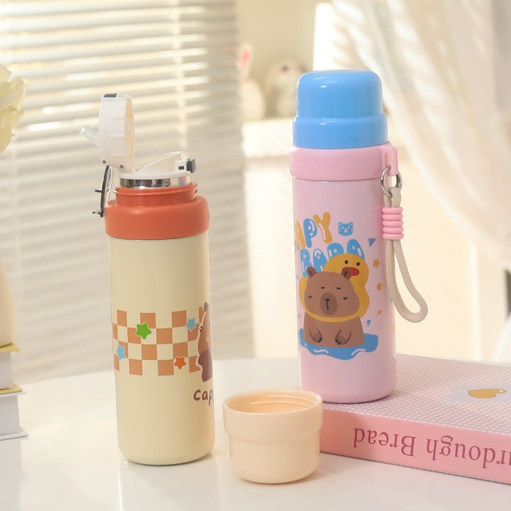 Ladies Insulated Drinking Bottle with Cheerful Animal Motif Kalsten