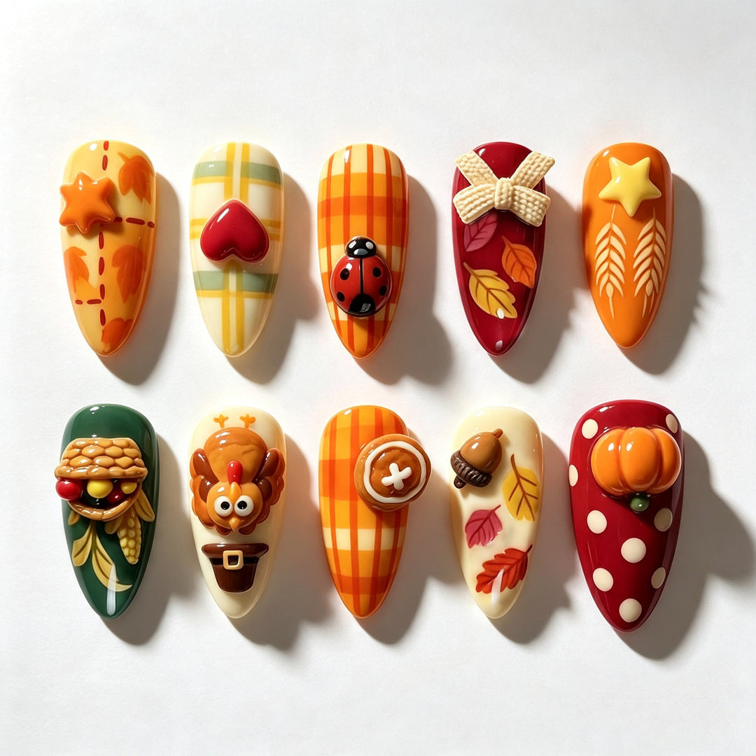 Seasonal Themed Manual Nail Art Set