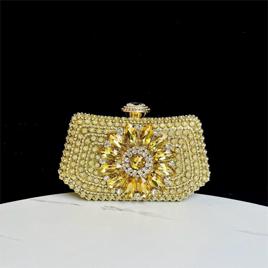 Sparkling Rhinestone Decorative Clutch