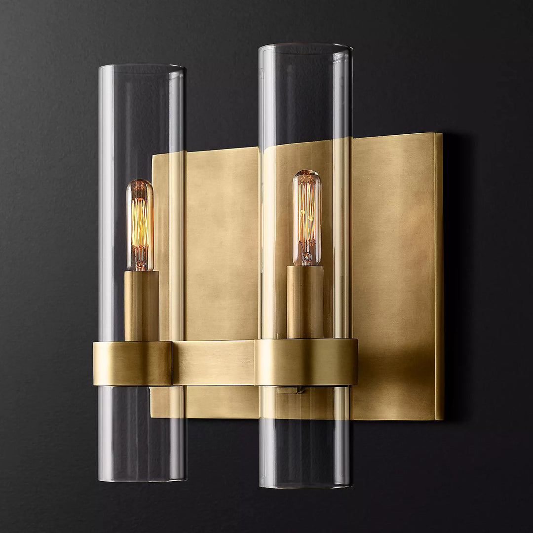 Industrial Glass Wall Sconce