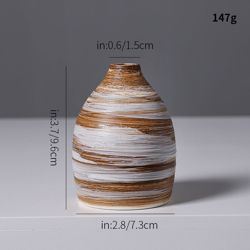 Artistic Spiral Design Ceramic Vase Kalsten